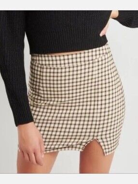 Garage As If! Plaid Mini Skirt